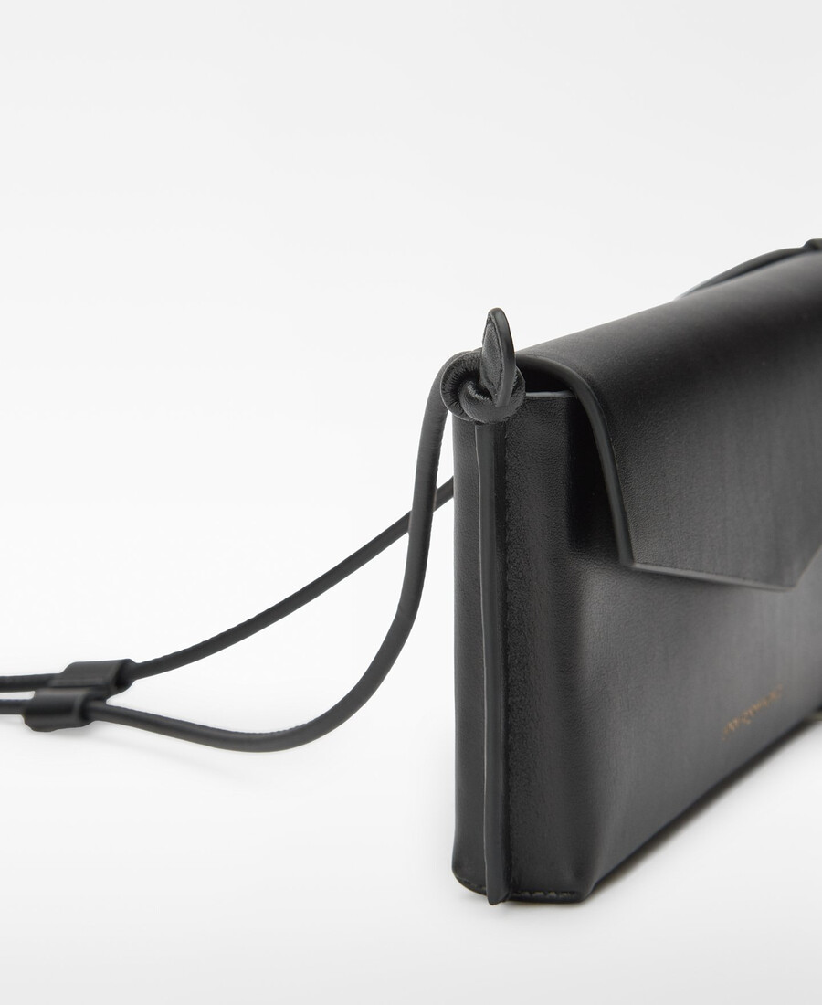soporte horizontal para teléfono de piel para mujer