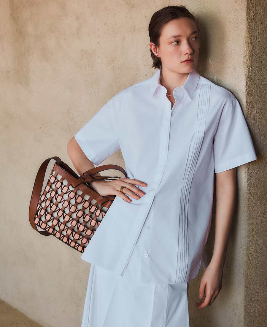 bolso cesta mediano horizonte para mujer
