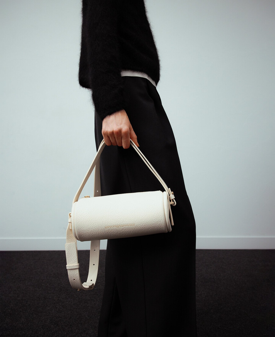 bolso cilíndrico mujer sin piel