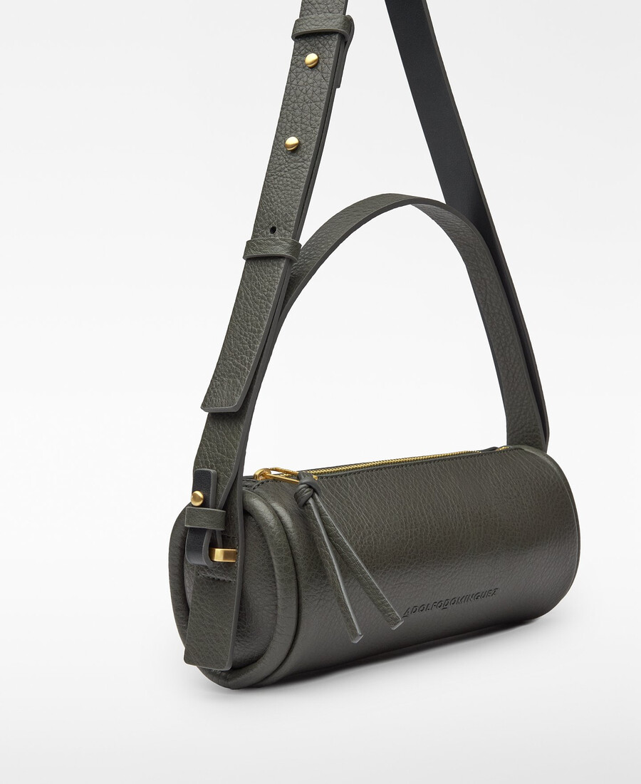 bolso cilíndrico mujer sin piel