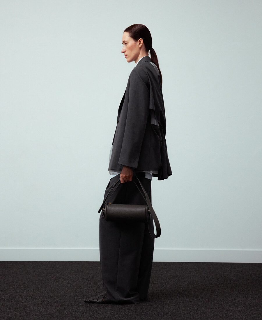 bolso cilíndrico mujer sin piel
