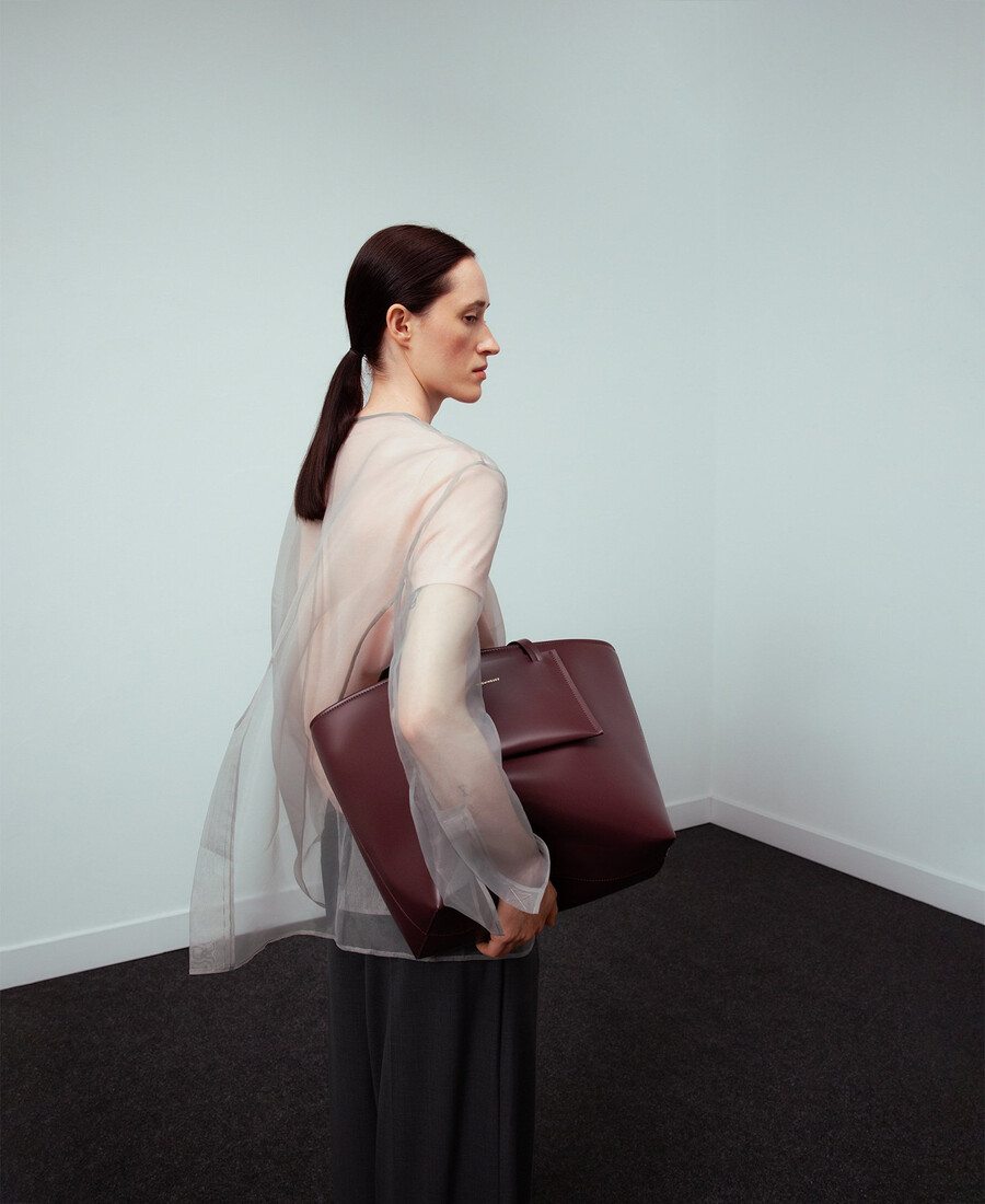 bolso shopper mujer de piel-no piel