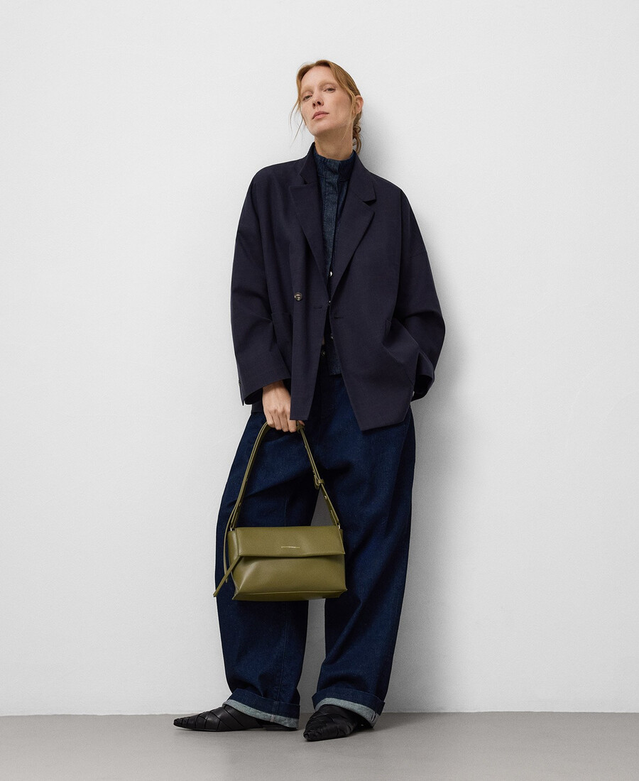 bolso bandolera mujer piel-no piel