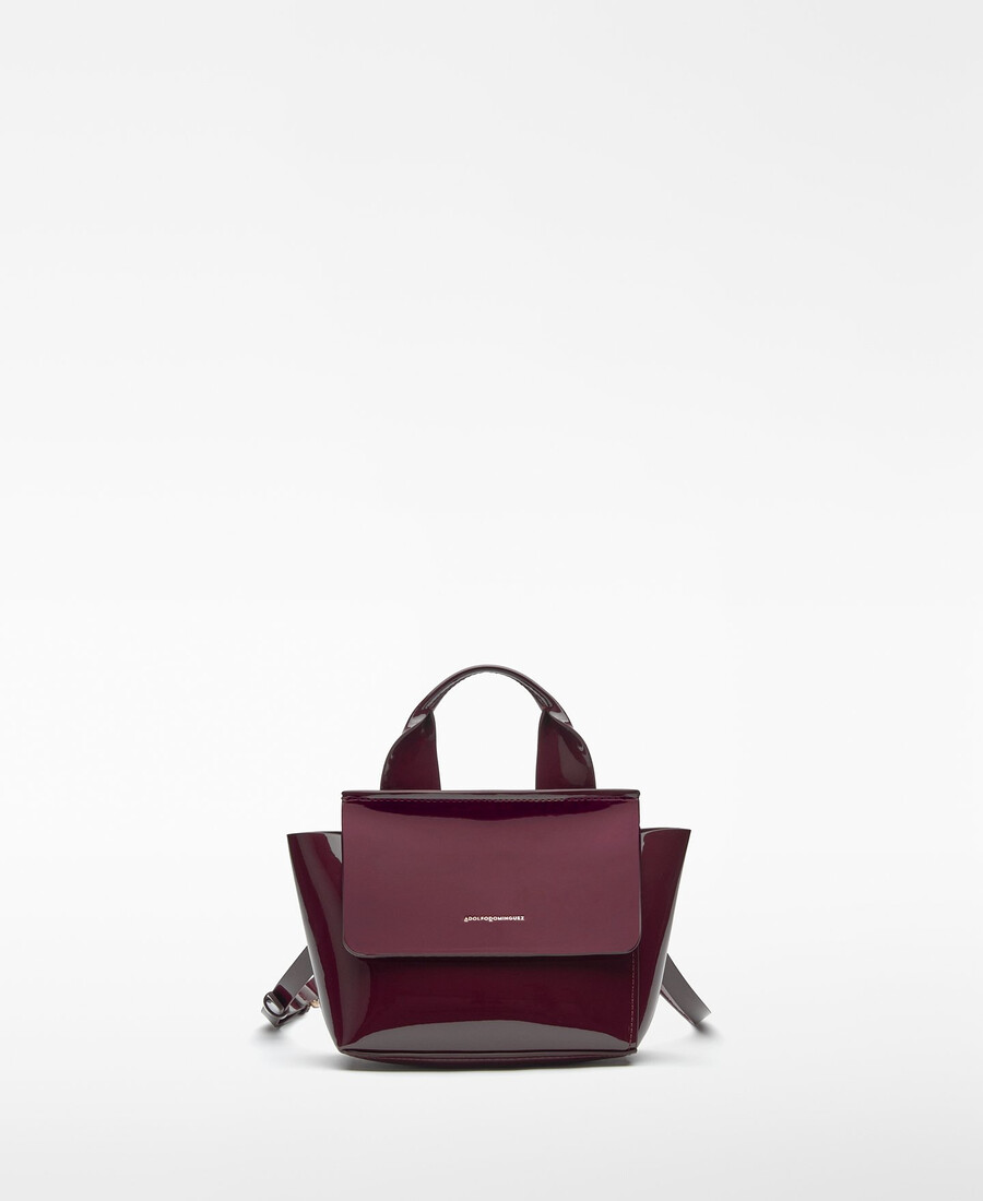 mini bolso de charol mica para mujer