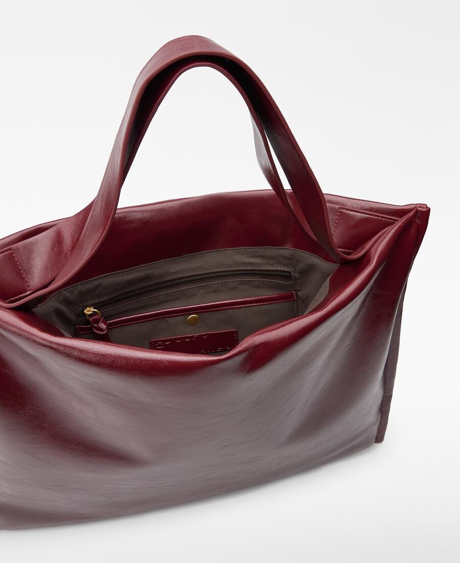 bolso shopper acolchado sin piel para mujer