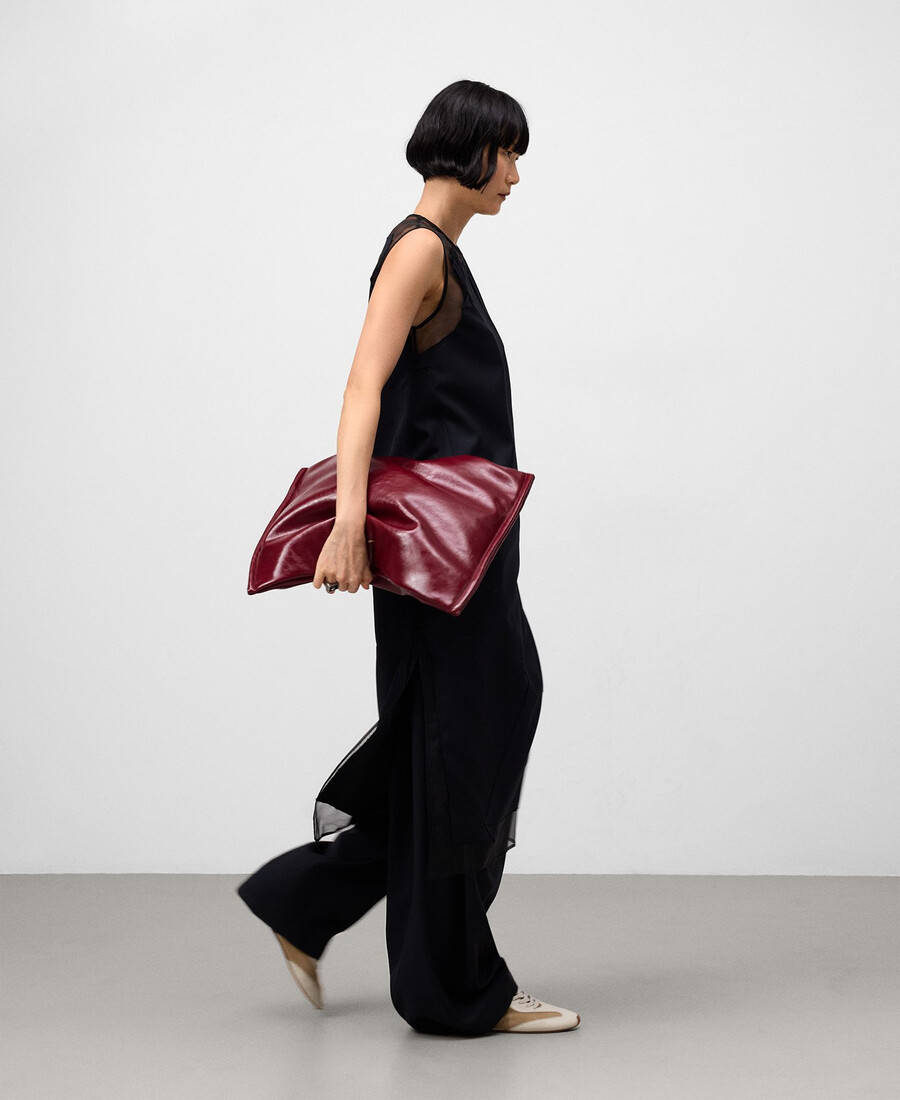 bolso shopper acolchado sin piel para mujer