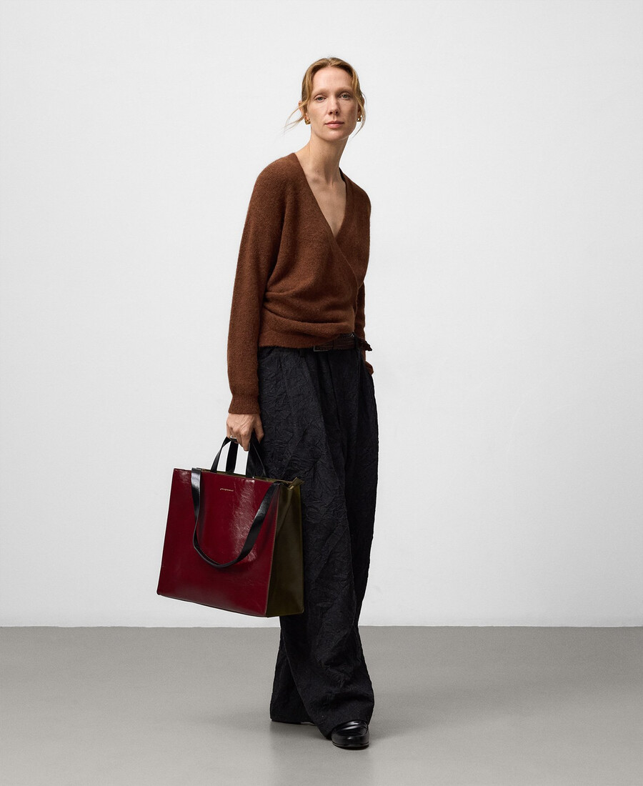 bolso shopper grande para mujer sin piel