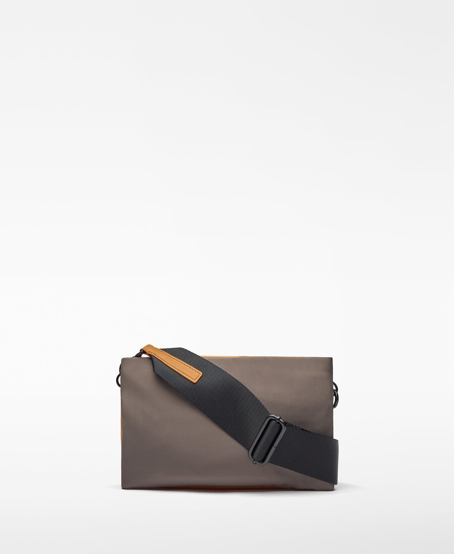 bandolera pequeña de nailon bicolor para mujer