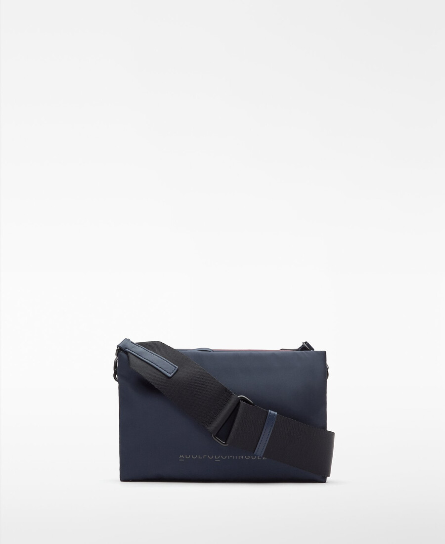 bandolera pequeña de nailon bicolor para mujer