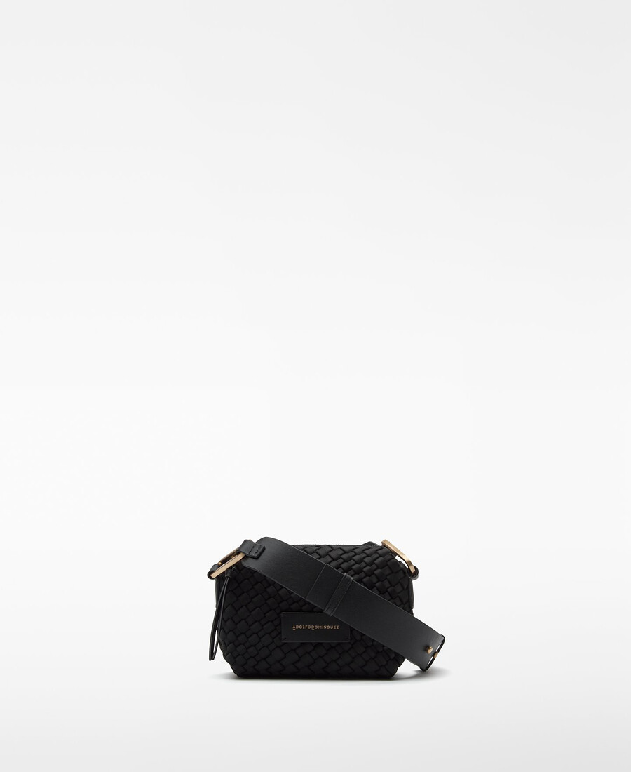 bolso bandolera pequeño de tejido trenzado para mujer