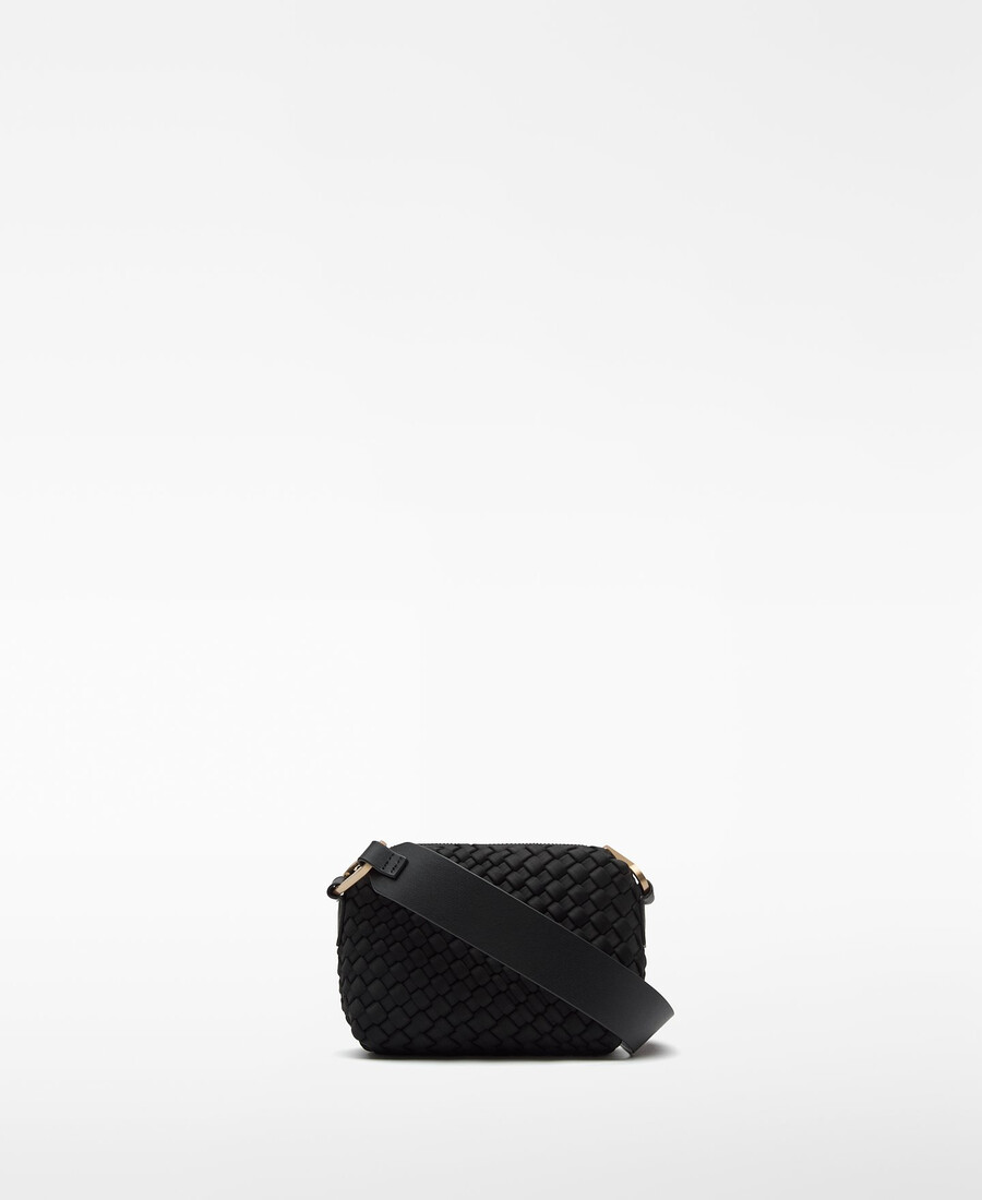 bolso bandolera pequeño de tejido trenzado para mujer
