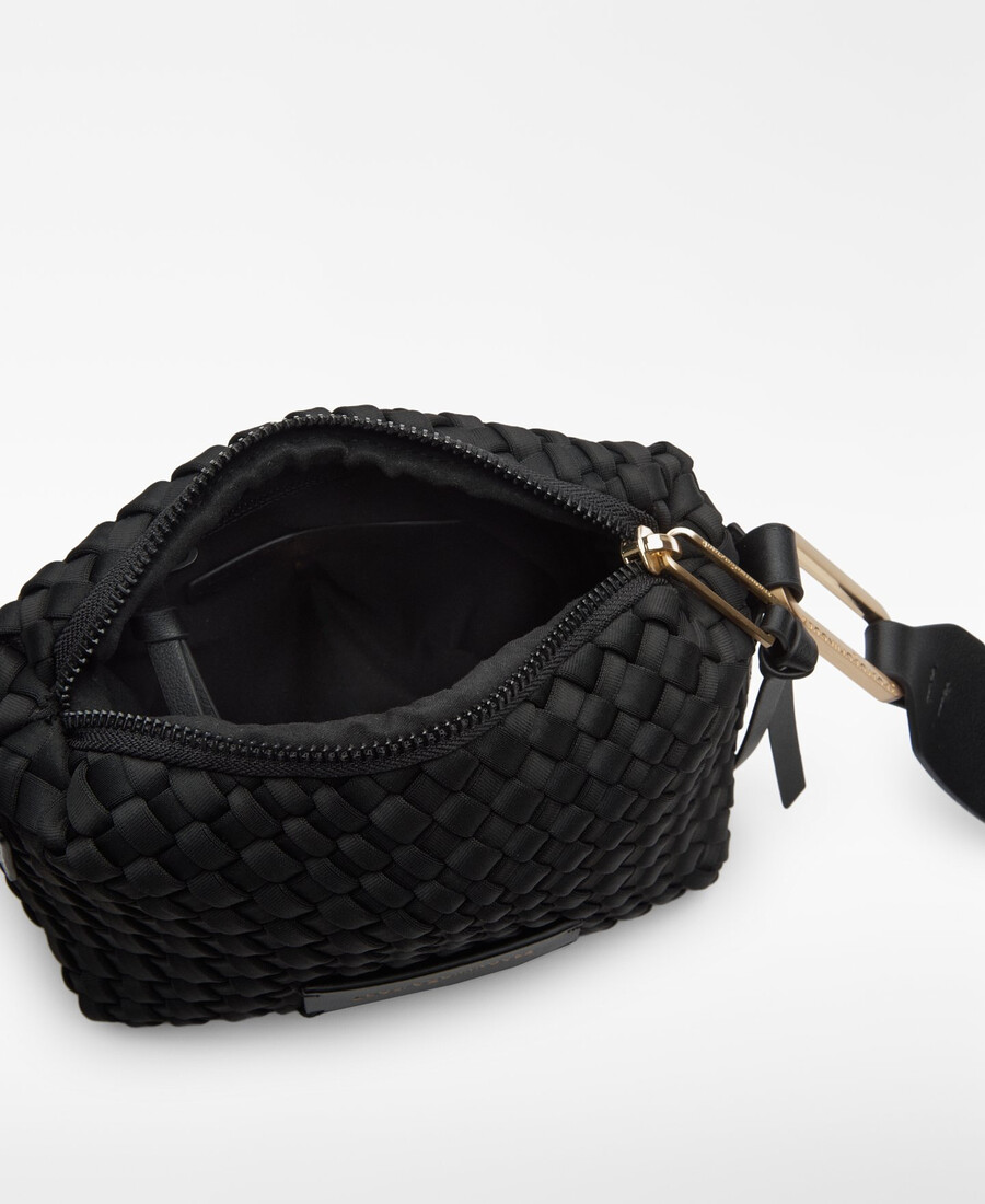 bolso bandolera pequeño de tejido trenzado para mujer