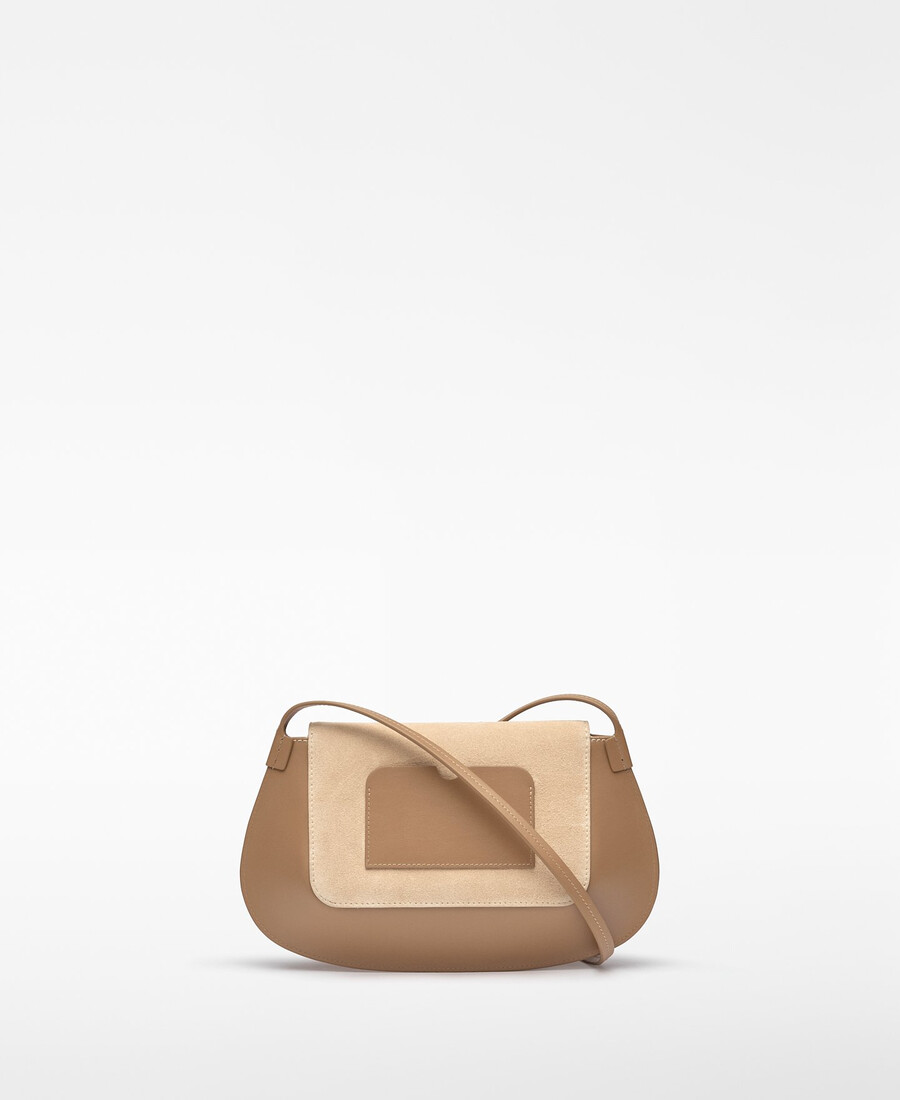 mini bolso bandolera de ante dorna para mujer