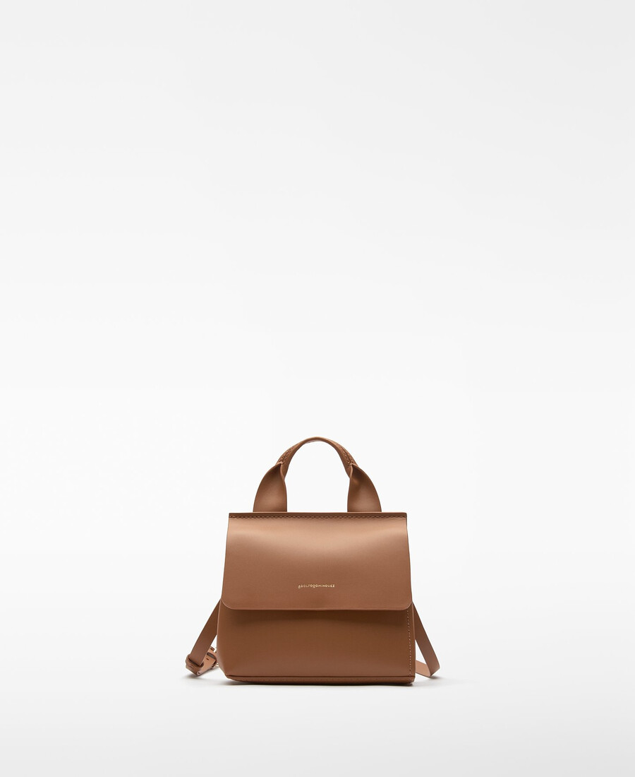 bolso bandolera pequeño con solapa de mica para mujer