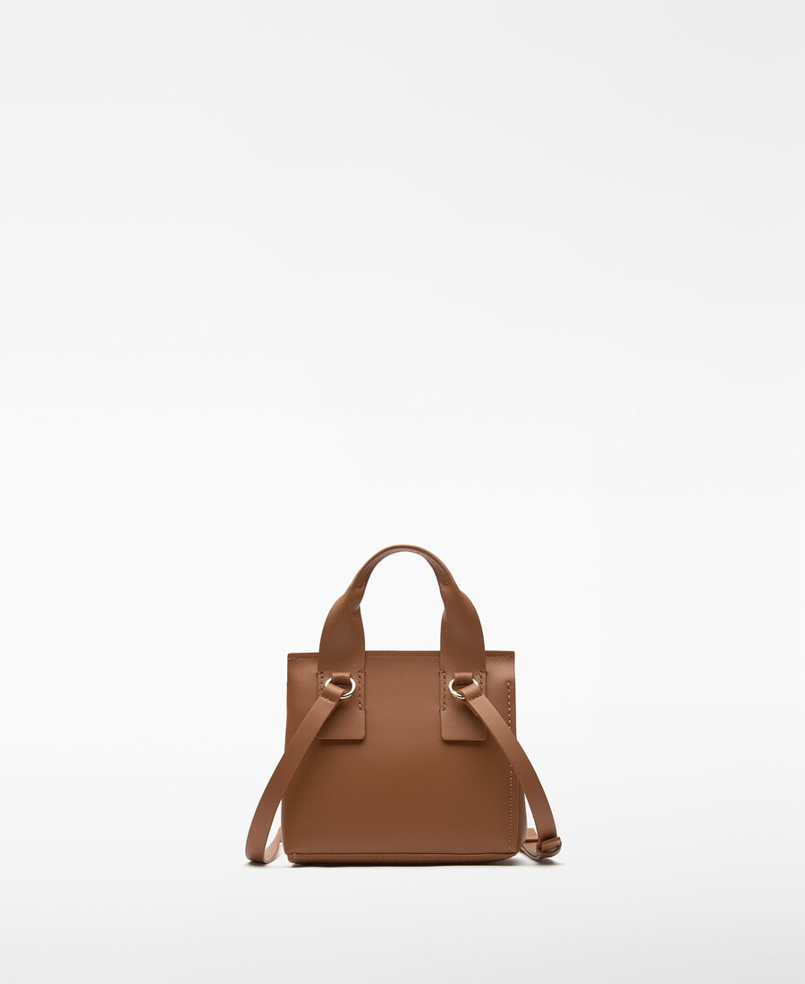 bolso bandolera pequeño con solapa de mica para mujer