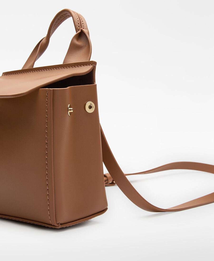 bolso bandolera pequeño con solapa de mica para mujer
