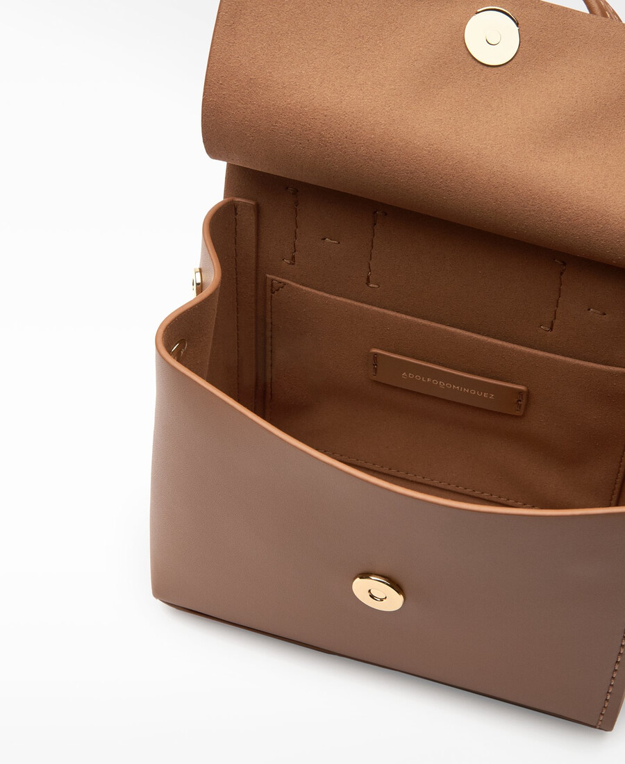 bolso bandolera pequeño con solapa de mica para mujer