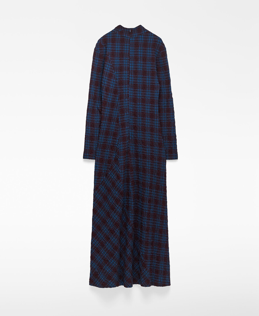 vestido ajustado a cuadros para mujer
