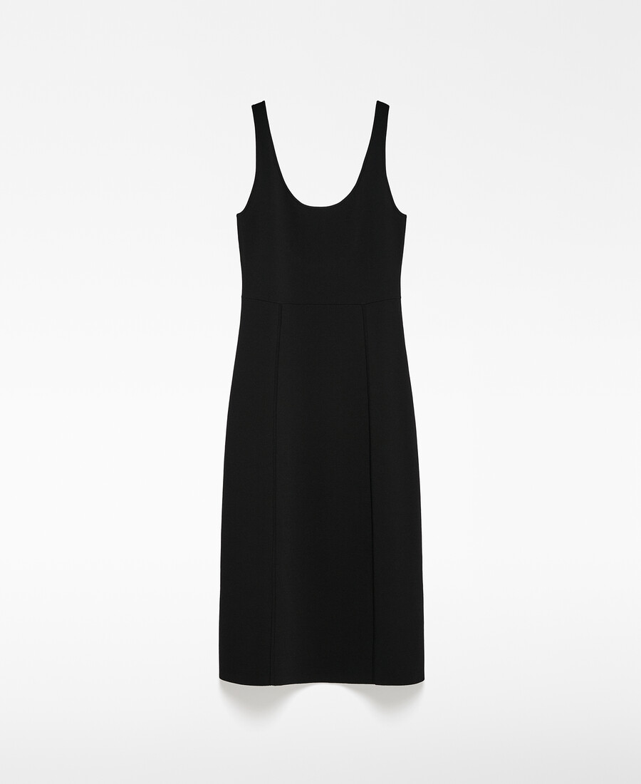 vestido midi de punto mujer