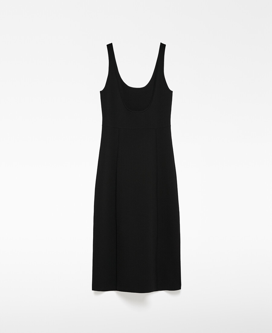 vestido midi de punto mujer