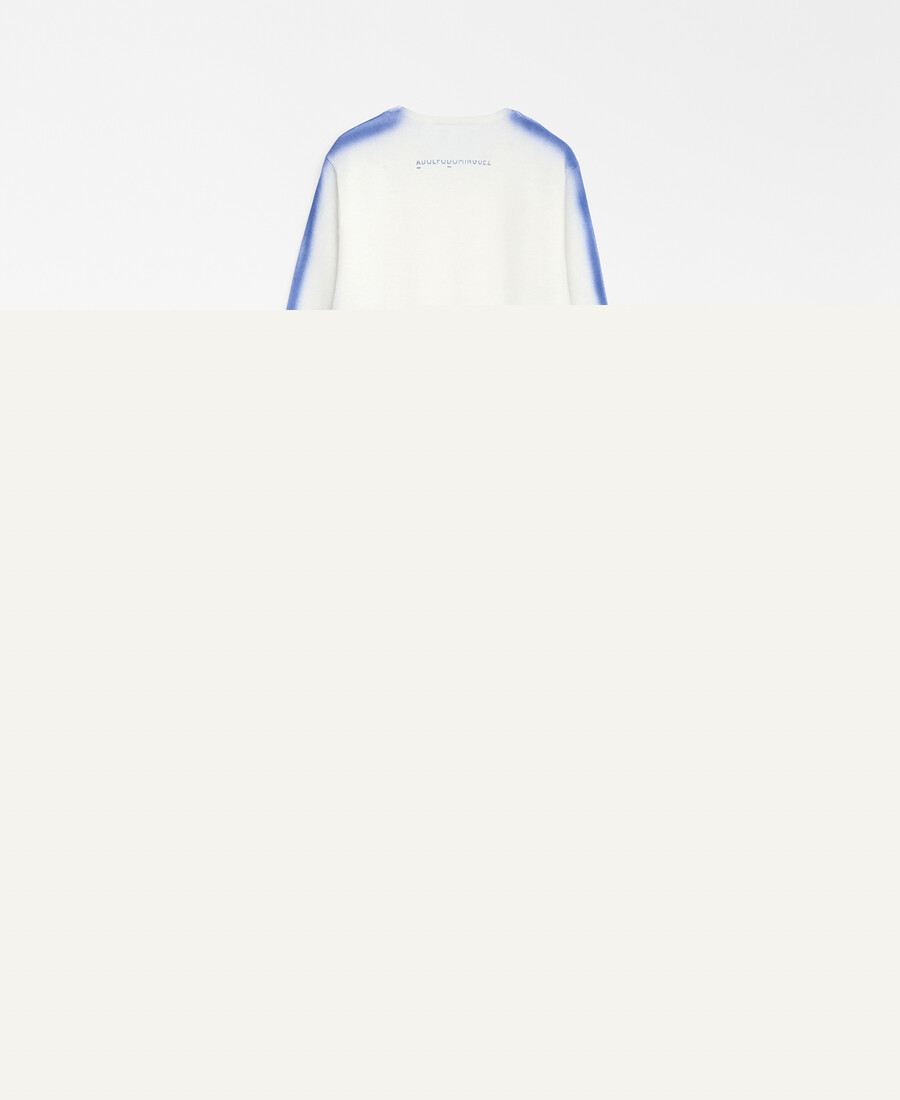 vestido de punto efecto spray mujer