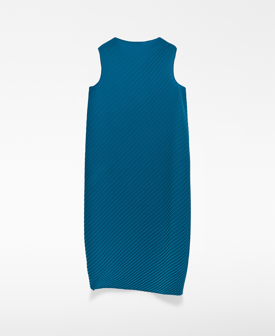 vestido arrugado con pliegues para mujer
