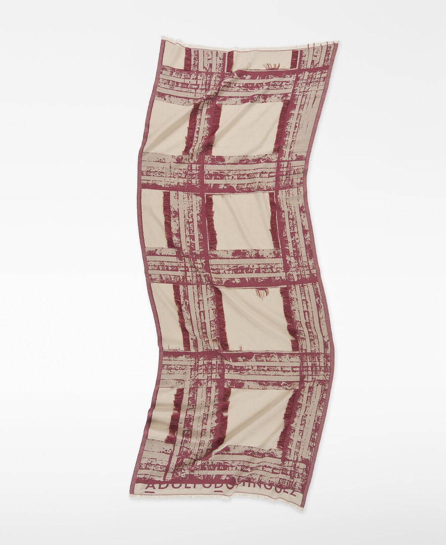 chal estampado de algodón orgánico para mujer