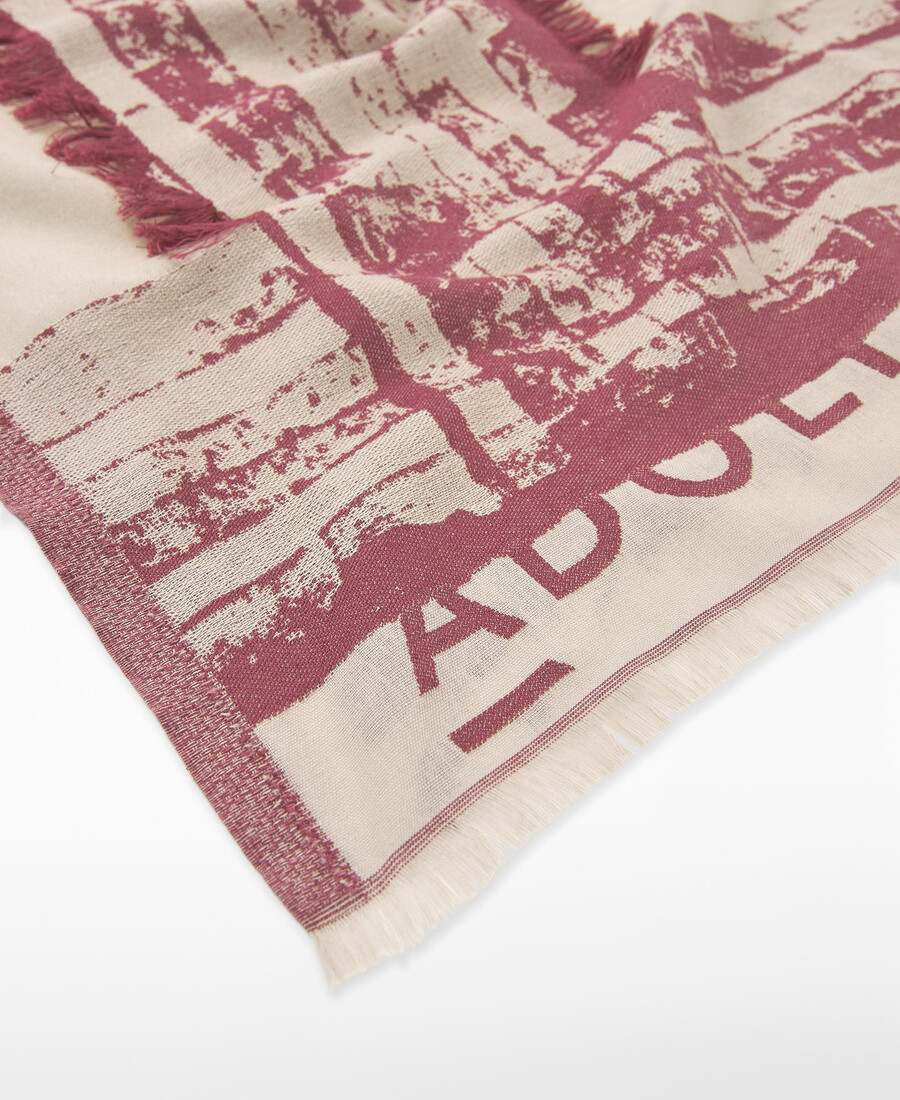 chal estampado de algodón orgánico para mujer