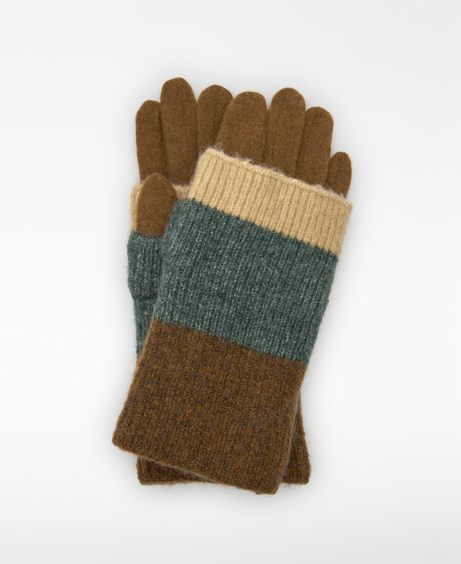 guantes de punto convertibles para mujer