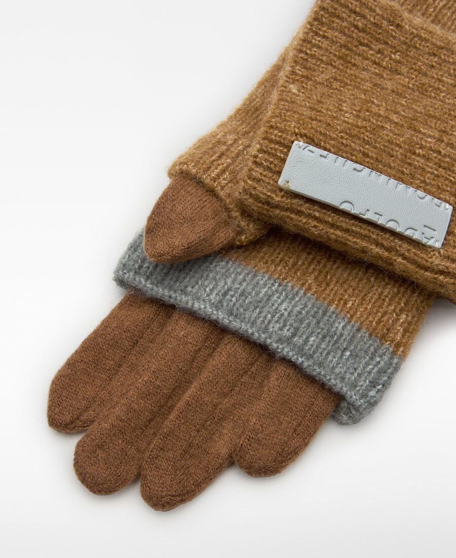 guantes de punto convertibles para mujer