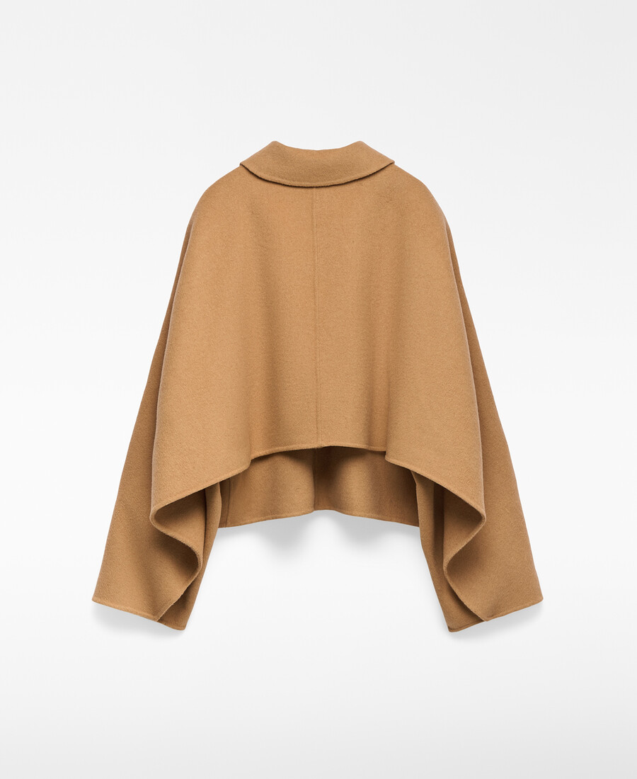 chaqueta corta con capa trasera mujer
