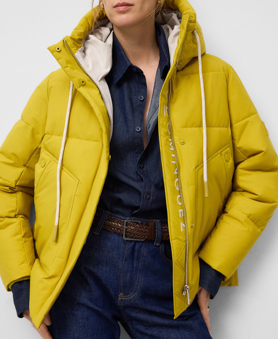 chaqueta acolchada con capucha mujer