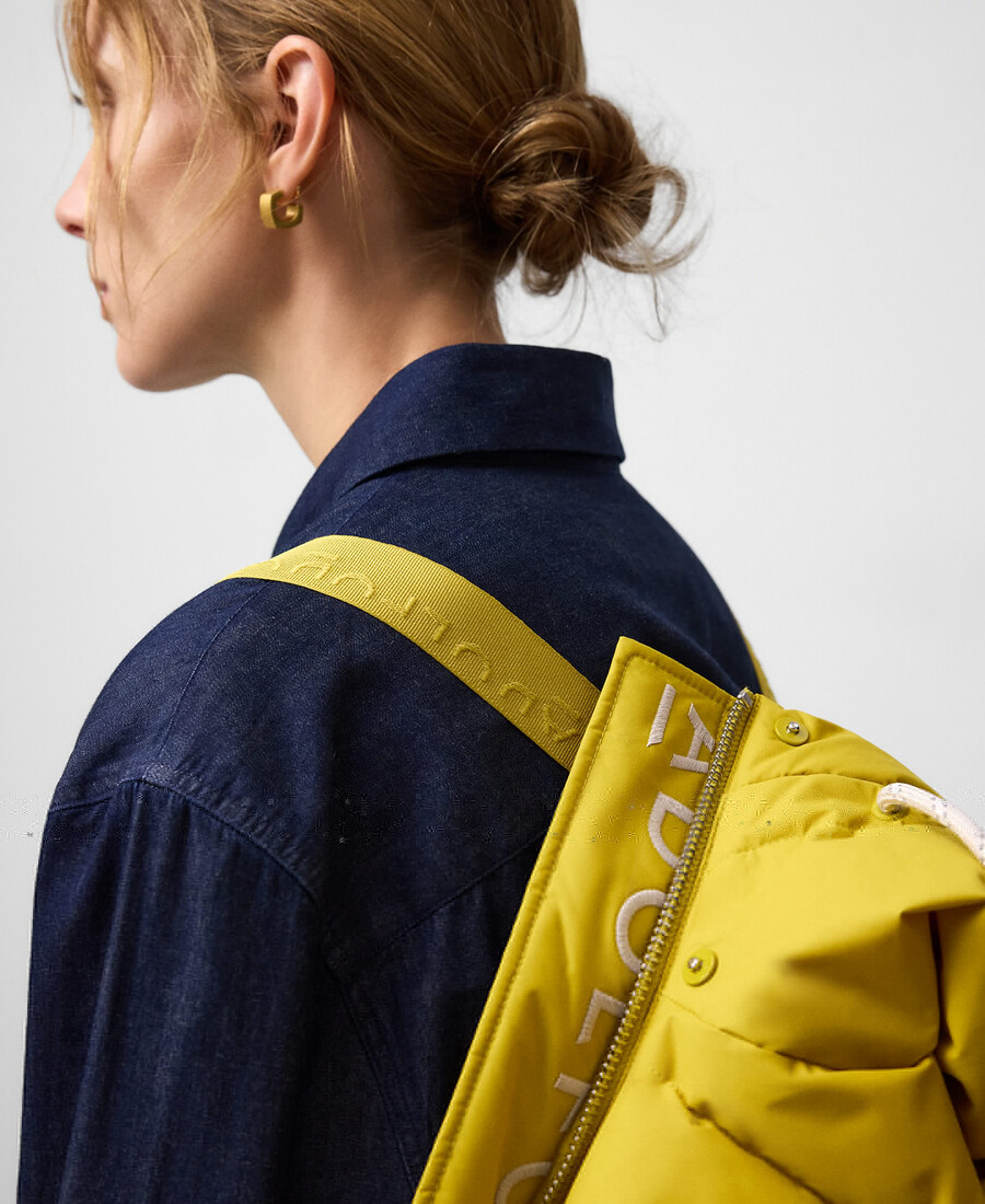 chaqueta acolchada con capucha mujer