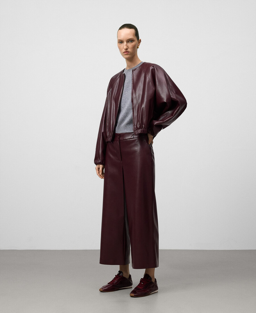 chaqueta bomber de piel y no piel para mujer
