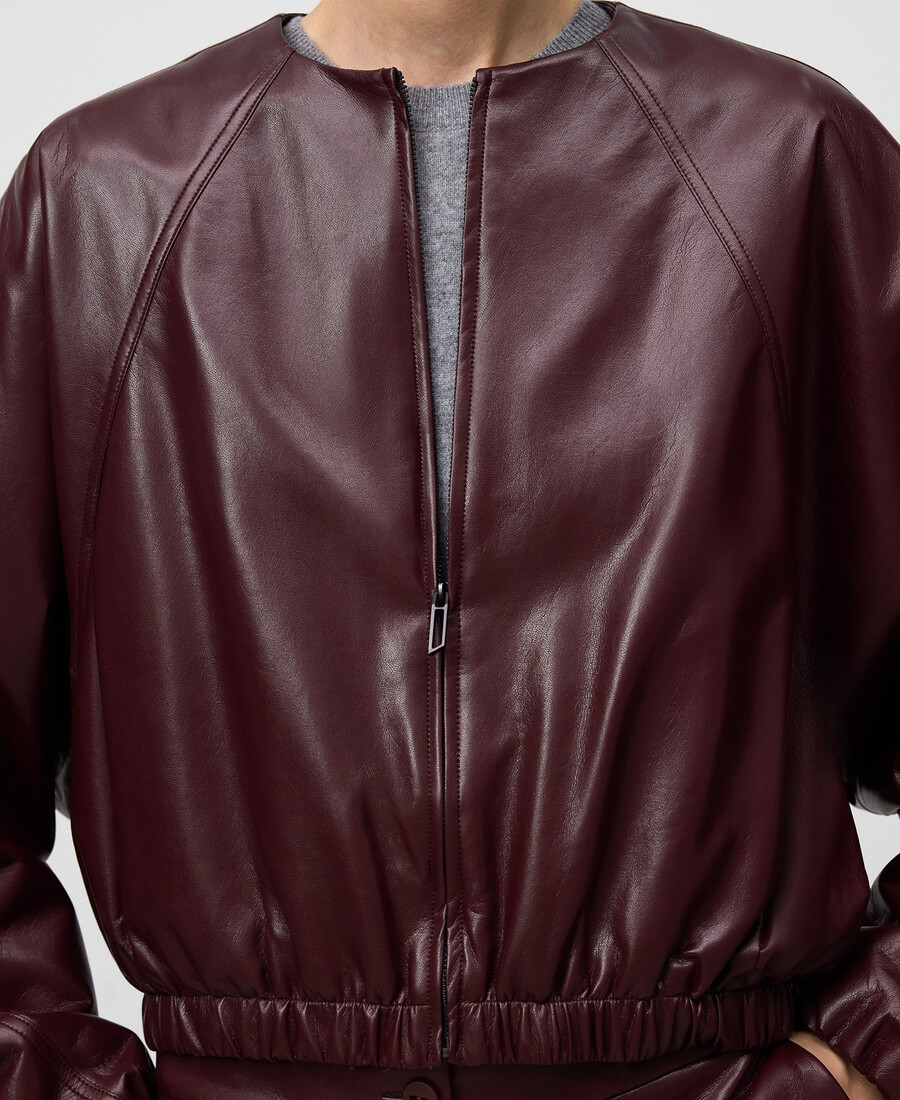 chaqueta bomber de piel y no piel para mujer