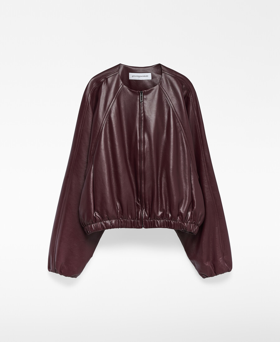 chaqueta bomber de piel y no piel para mujer
