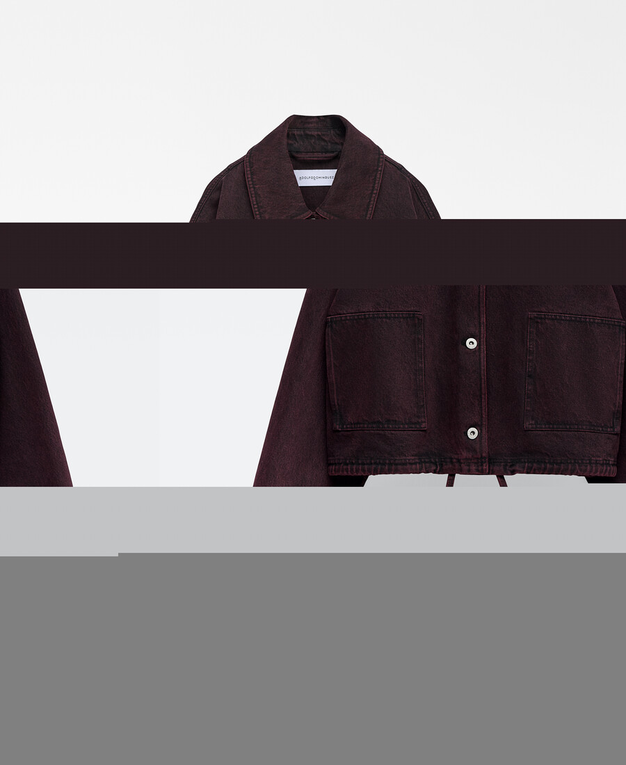 chaqueta corta vaquera lavada mujer