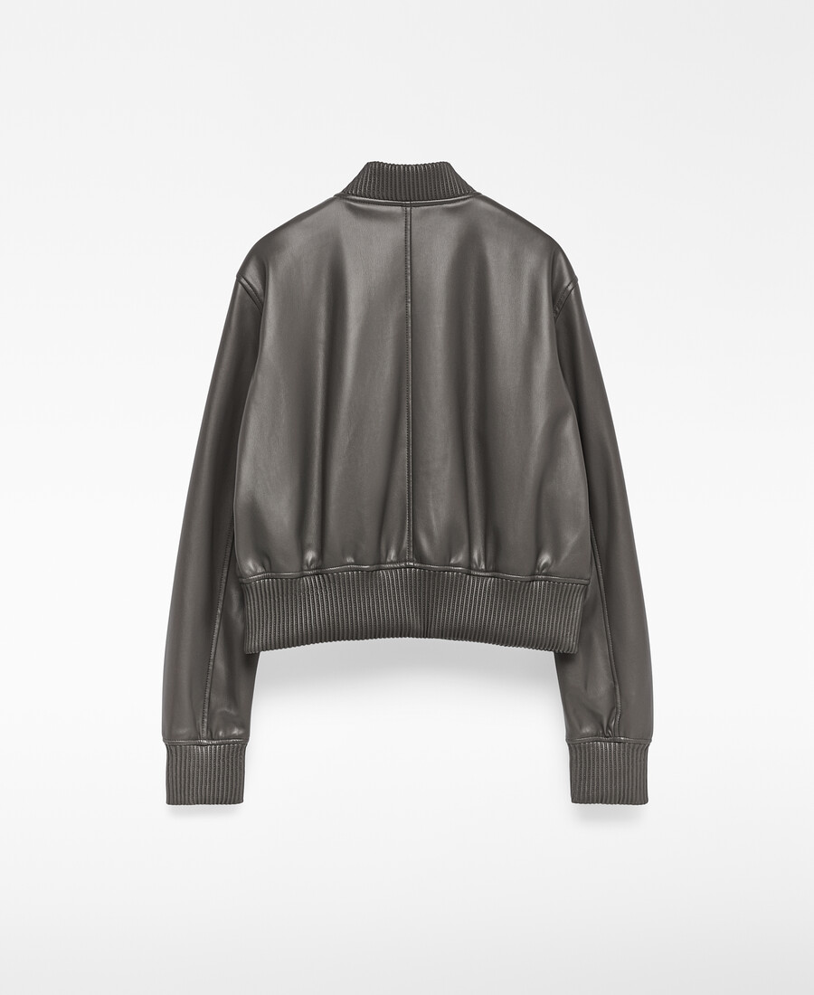 chaqueta bomber de piel y no piel para mujer