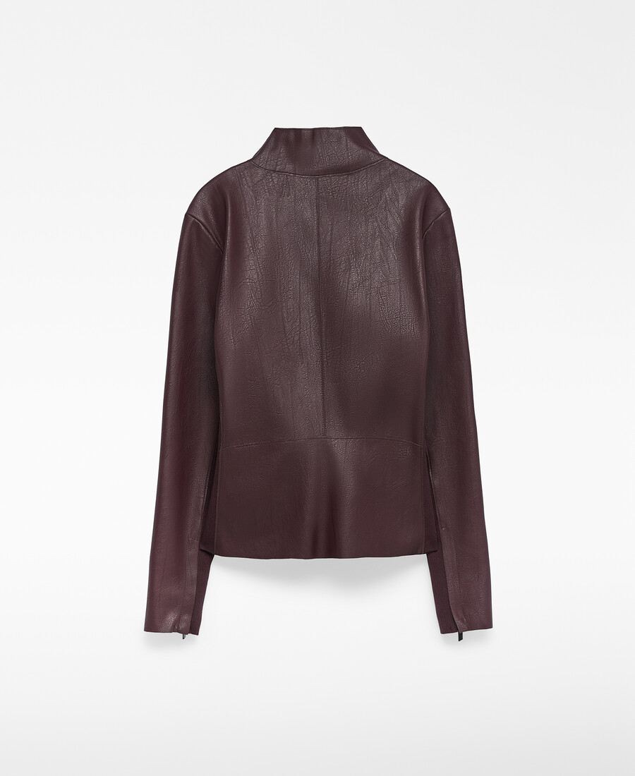 chaqueta biker de piel y no piel para mujer