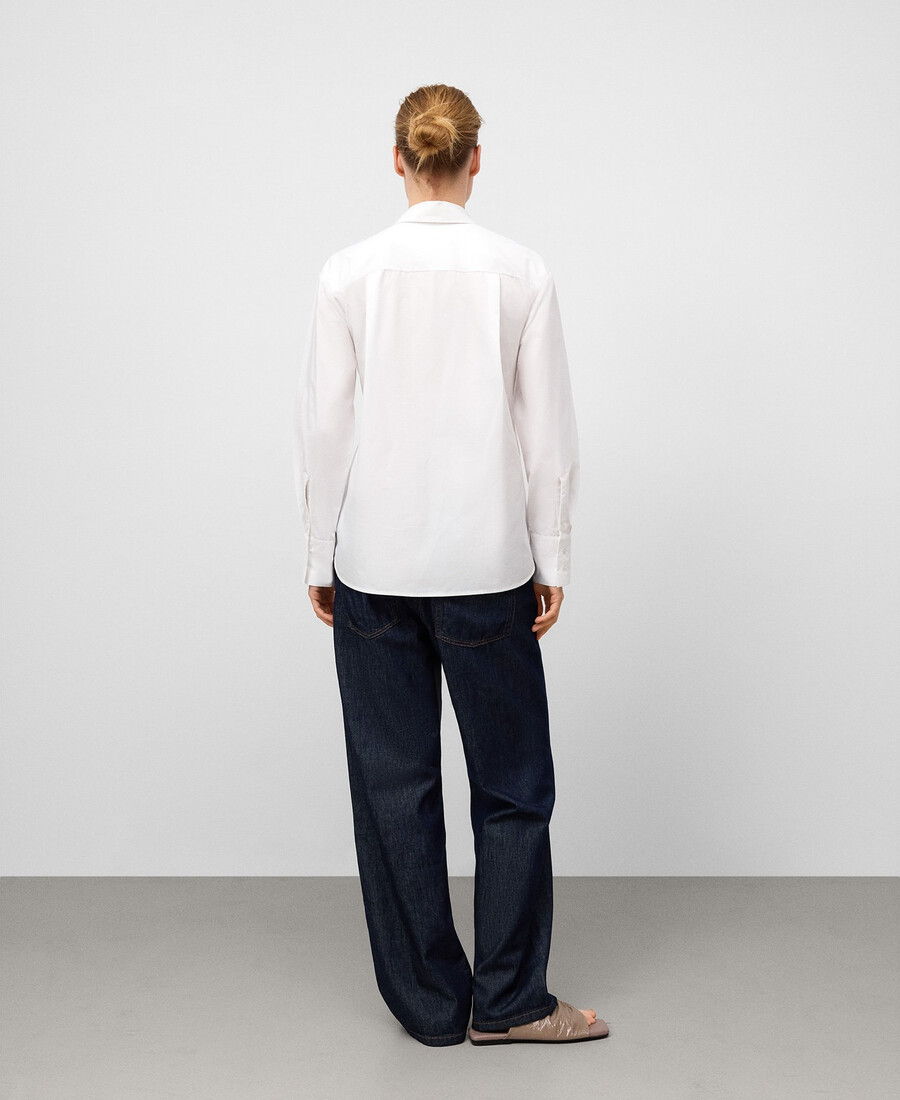 camisa con panel multiposición mujer