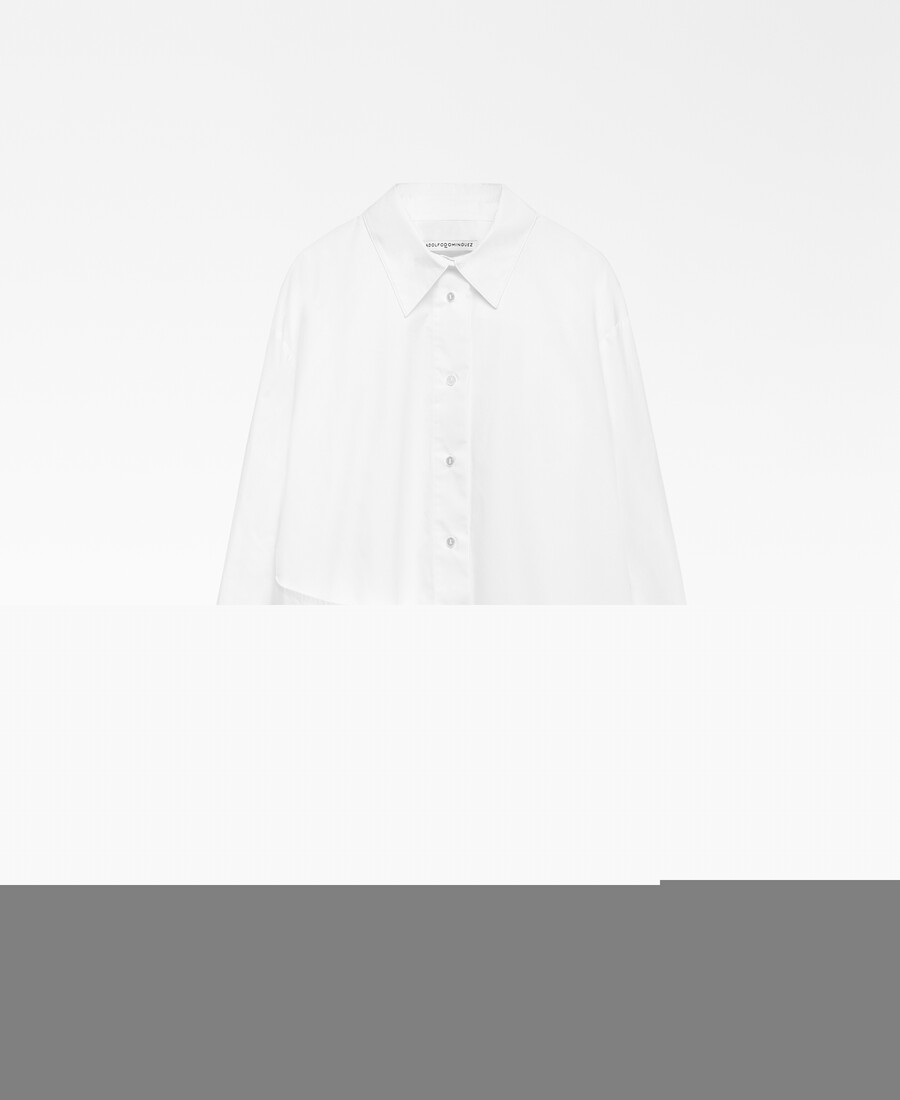 camisa con panel multiposición mujer