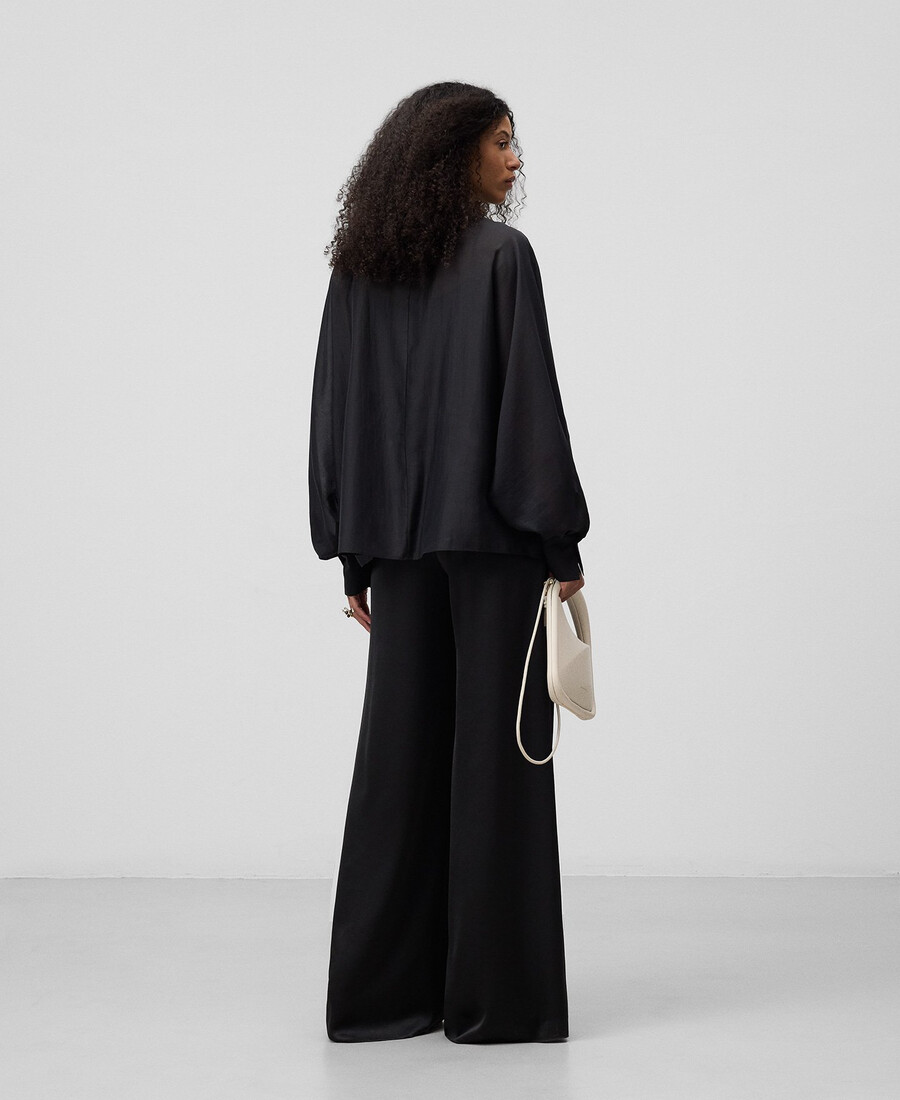 camisa semitransparente oversize para mujer