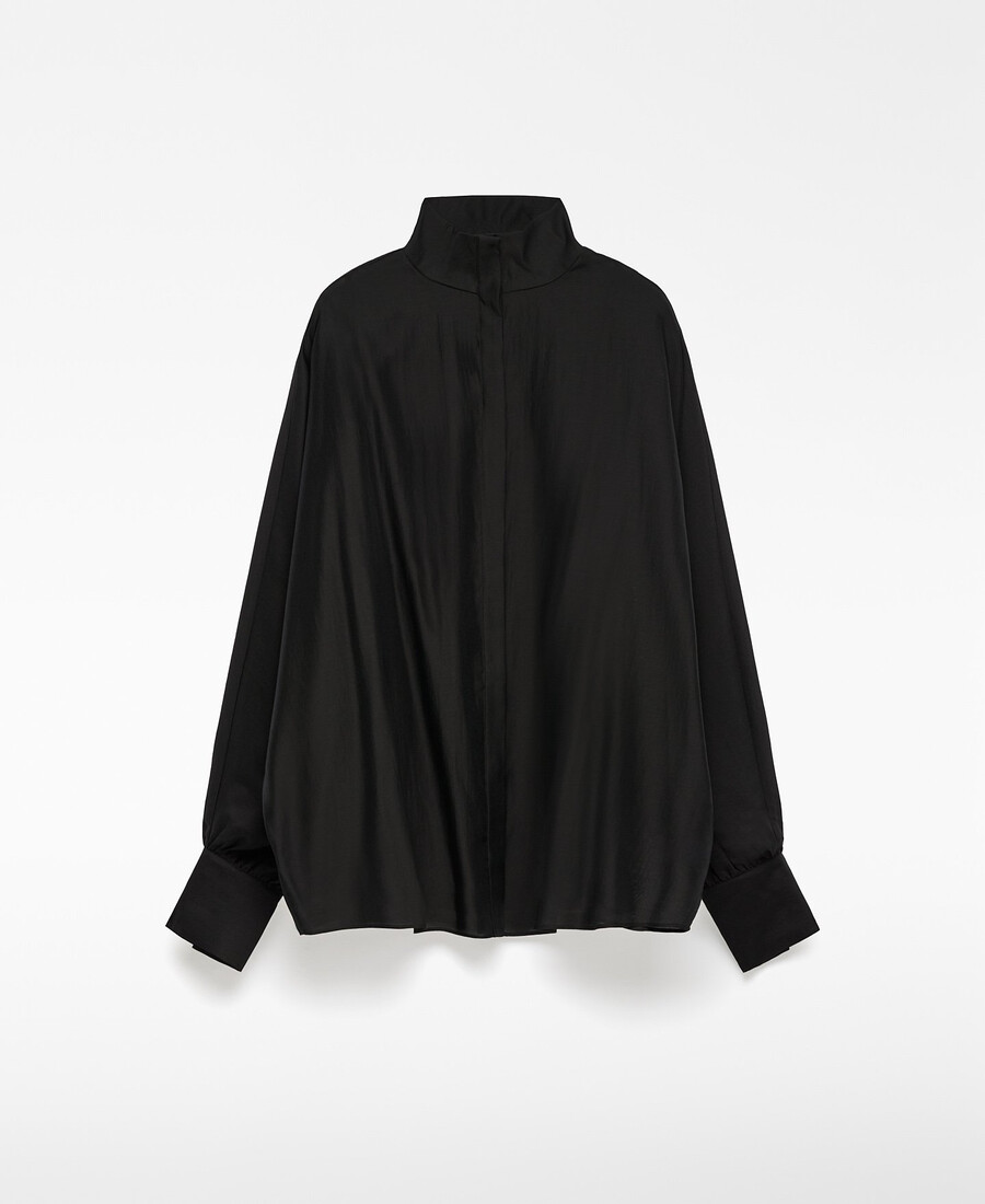 camisa semitransparente oversize para mujer