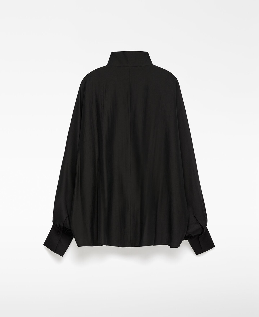 camisa semitransparente oversize para mujer