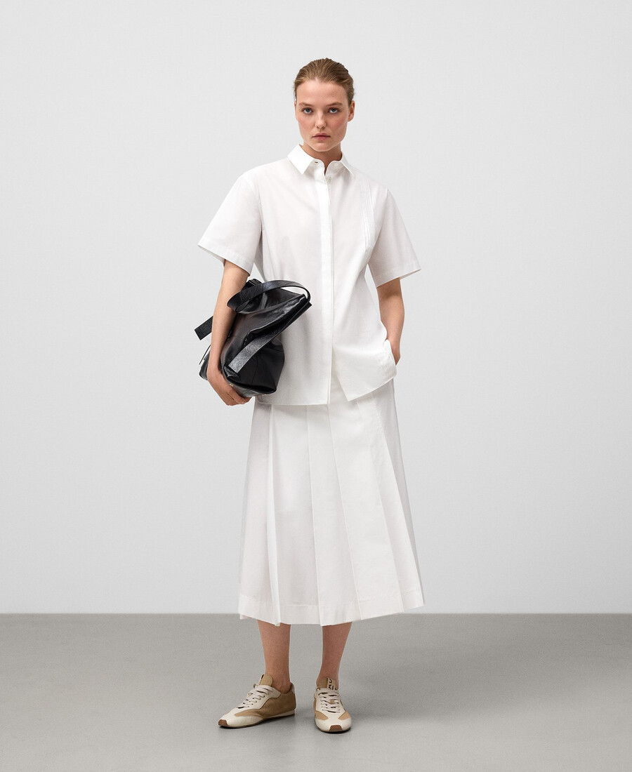 camisa oversize de algodón orgánico para mujer