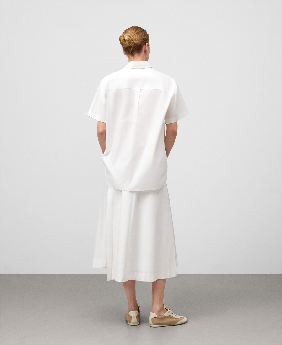 camisa oversize de algodón orgánico para mujer