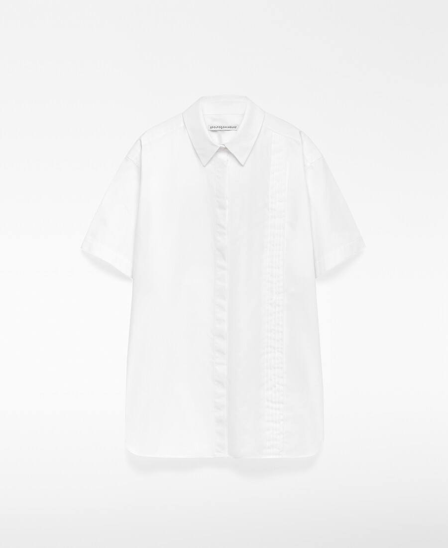 camisa oversize de algodón orgánico para mujer