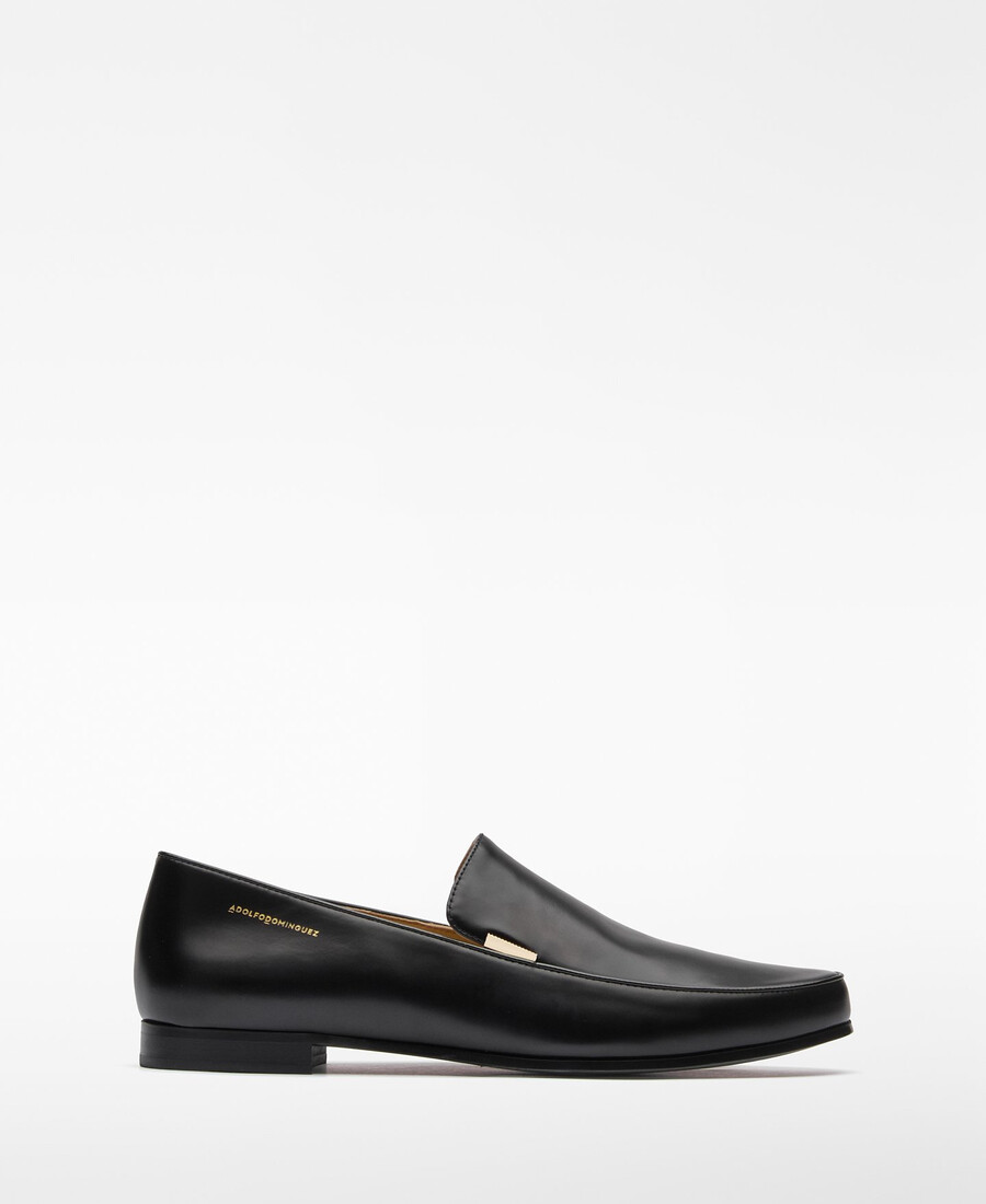 mocasín de piel para mujer