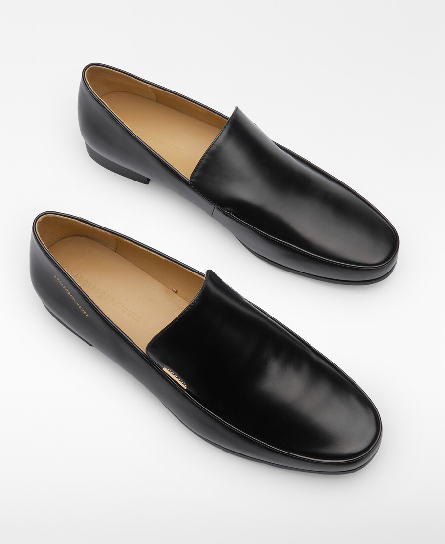 mocasín de piel para mujer