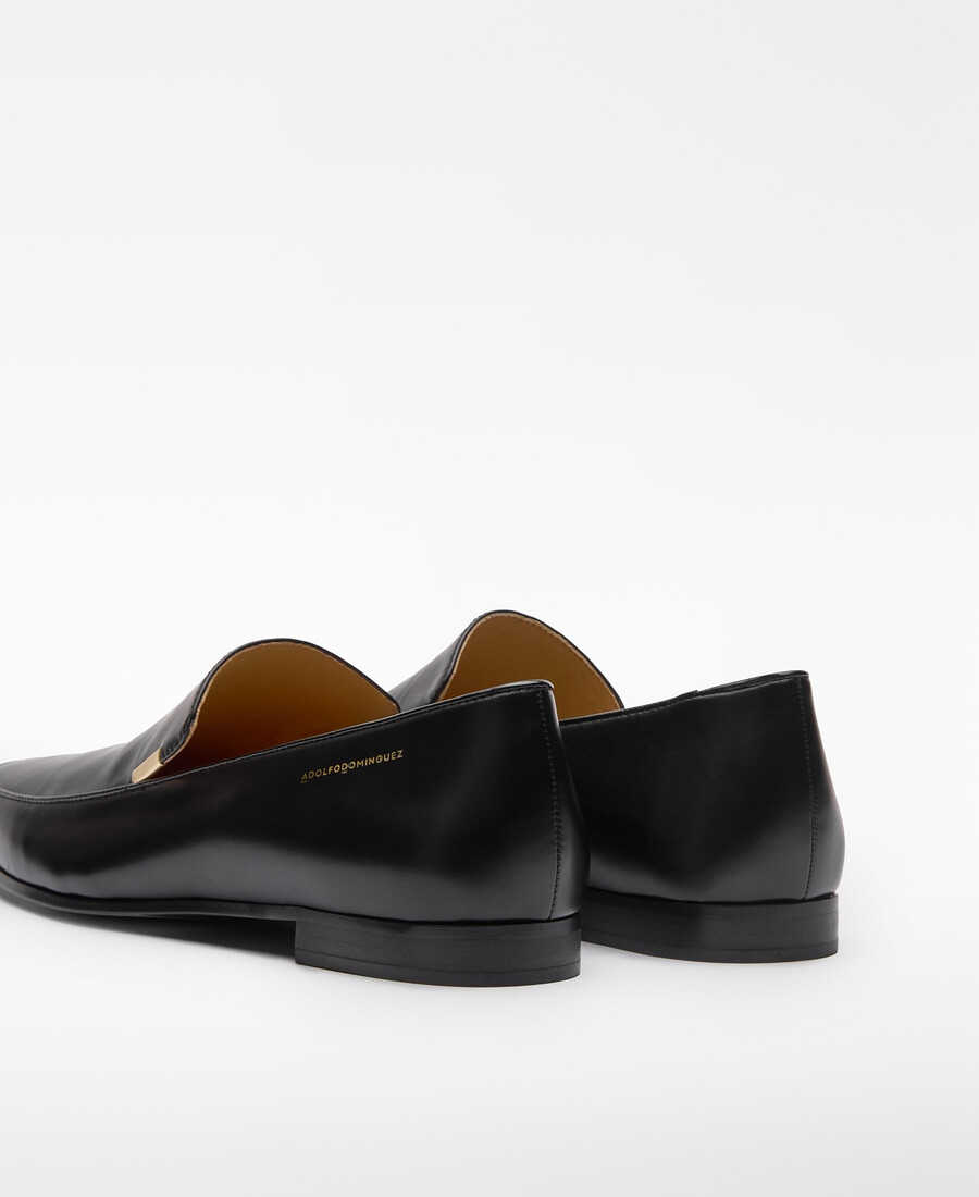 mocasín de piel para mujer